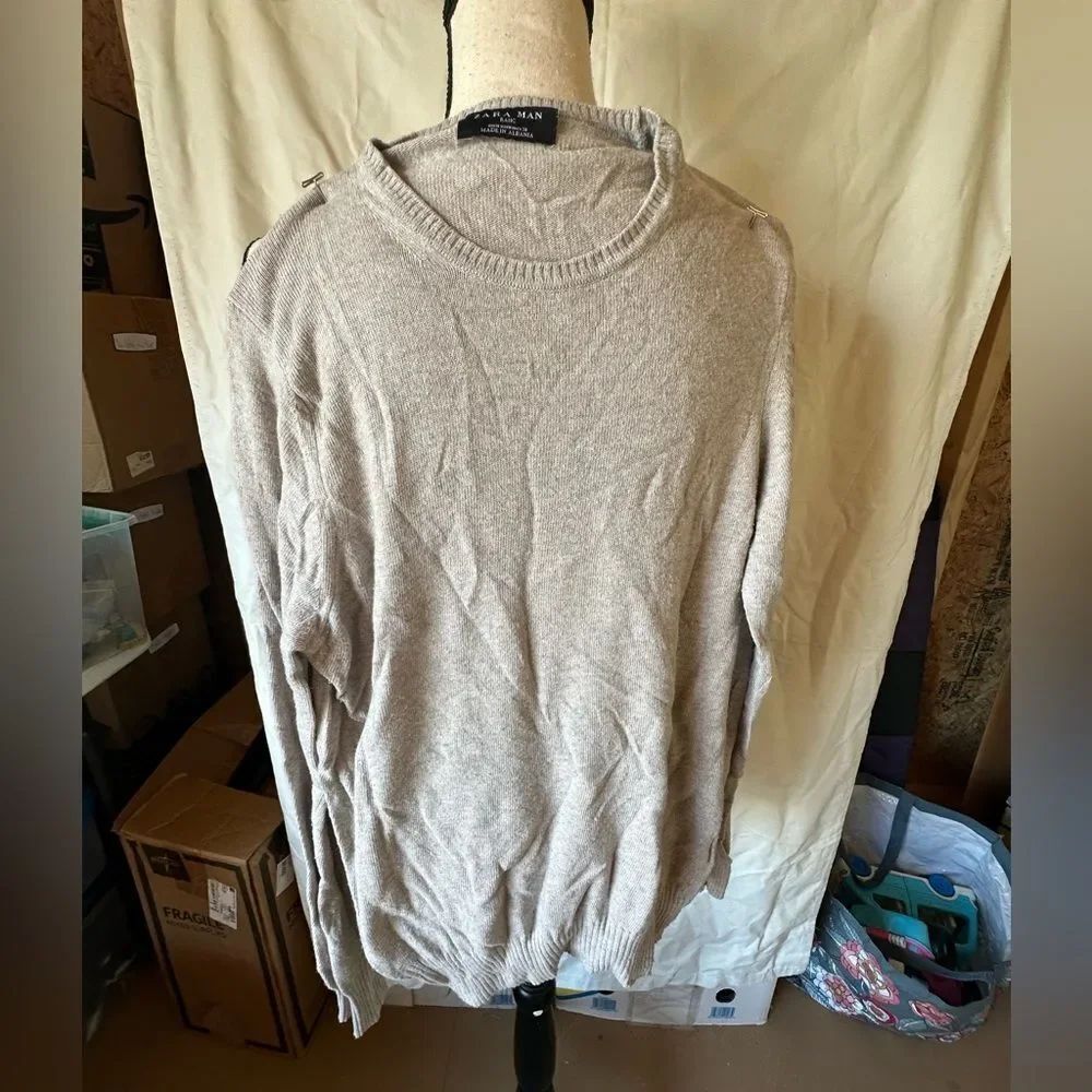 Zara Man Beige Sweater